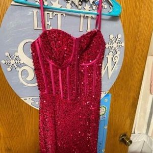 Magenta prom dress